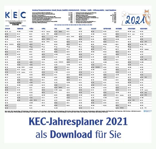 KEC-Jahresplaner 2021